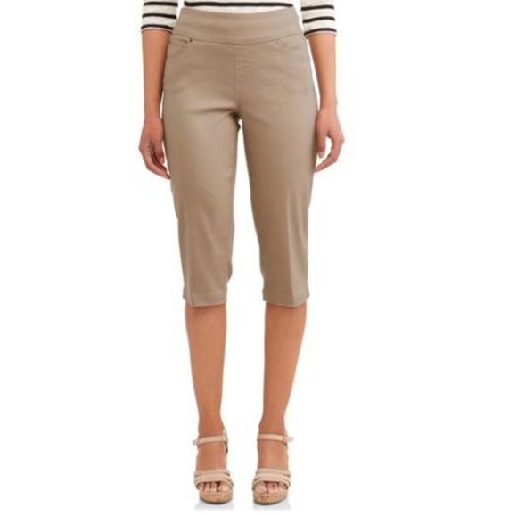 Time Tru Pull On Capri Pants Nwot 